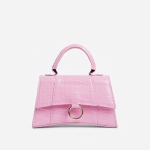 mini pink croc bag
